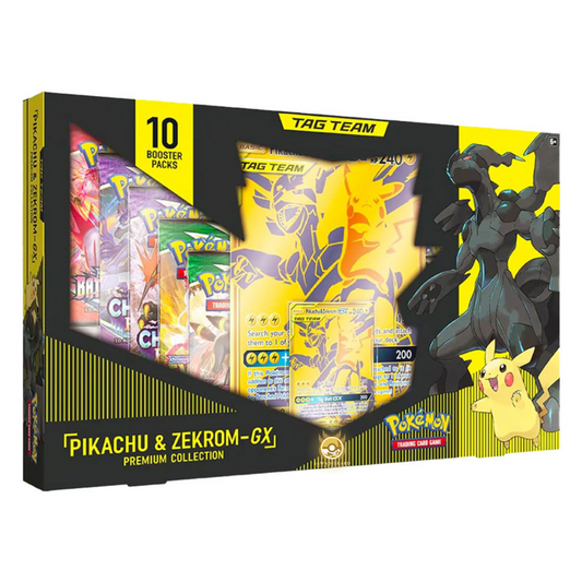 [ENG] Pokémon TCG: Sword & Shield Pikachu & Zekrom GX Premium Collection Box