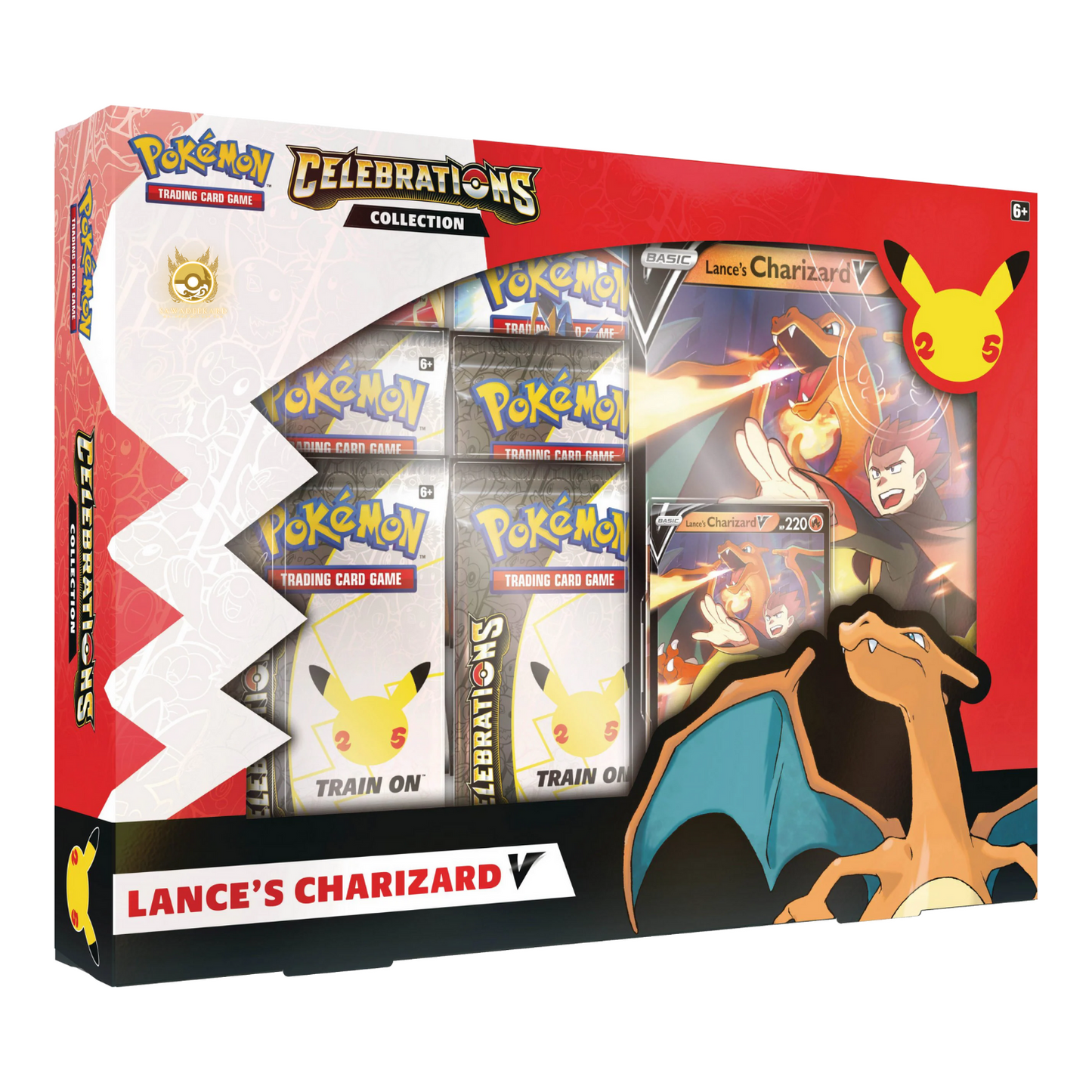 [ENG] Pokemon TCG: Sword & Shield SWSH07.5 Celebrations Collection Box (Lance's Charizard)