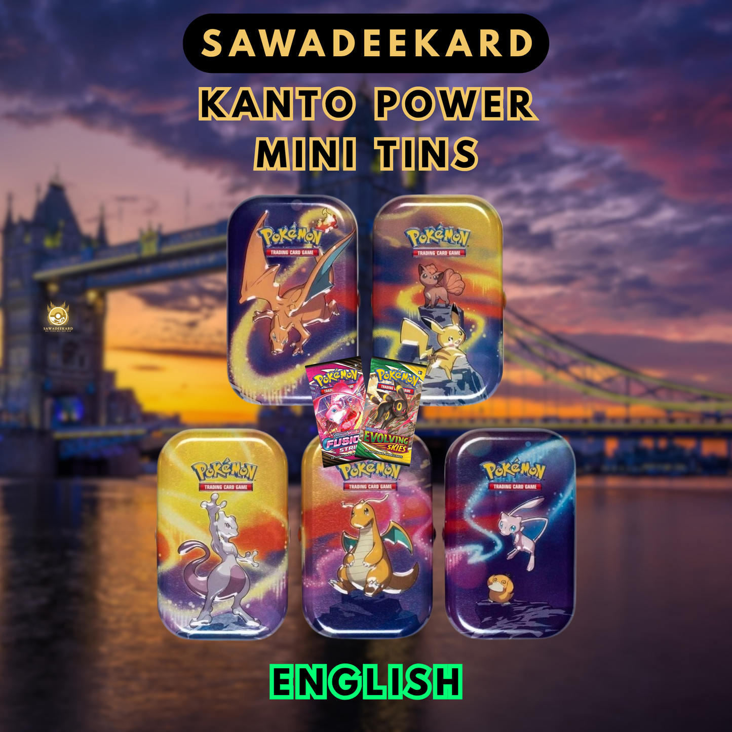 [ENG]	Kanto Power	Mini Tins (2019)	Pokemon TCG	(2	Packs)
