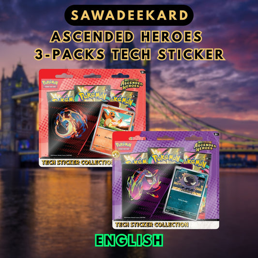 [ENG]	[Mega	ME02.5]	Ascended Heroes	Tech Sticker Collection	Pokemon TCG	(3	Packs)