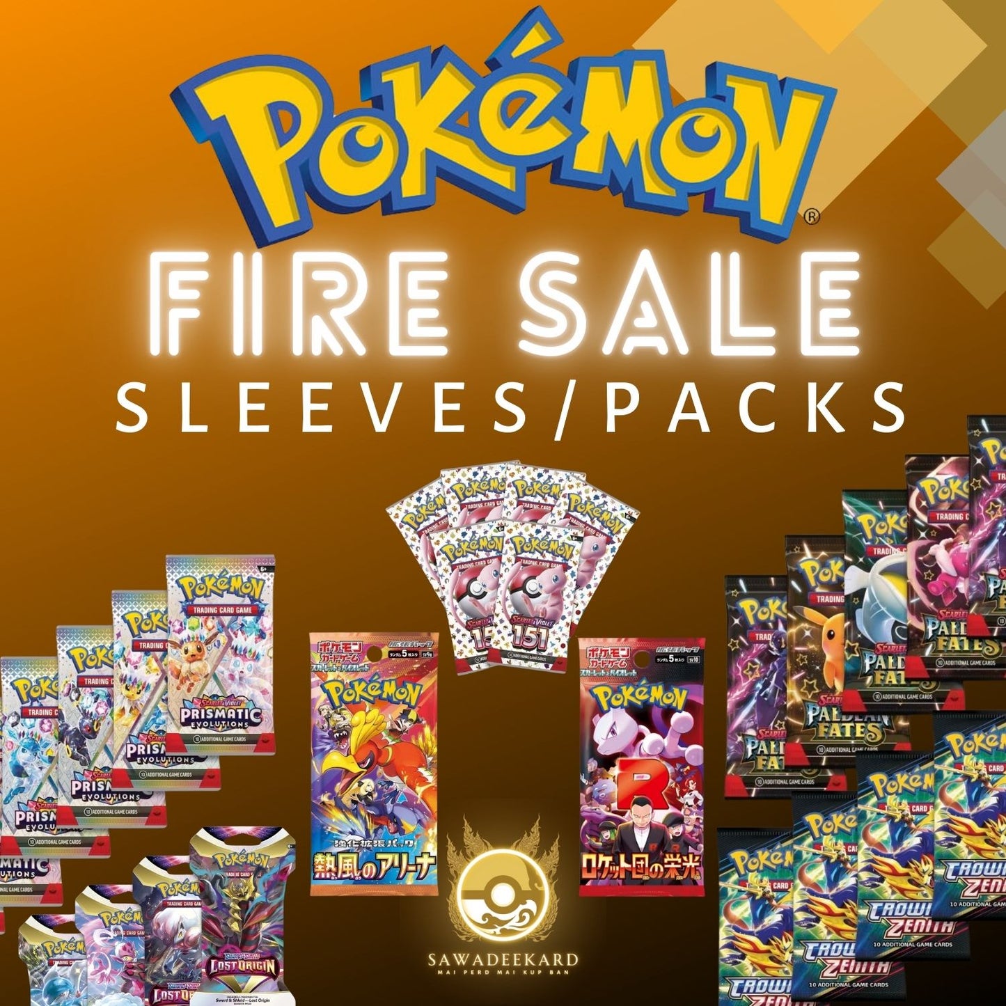 [LIVE] Pokemon Sleeves / Packs