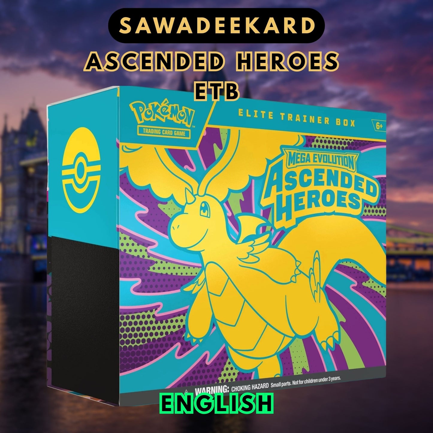 [PRESALE] [ENG]	[Mega	ME2.5]	Ascended Heroes	Elite Trainer Box	Pokemon TCG	(9	Packs)