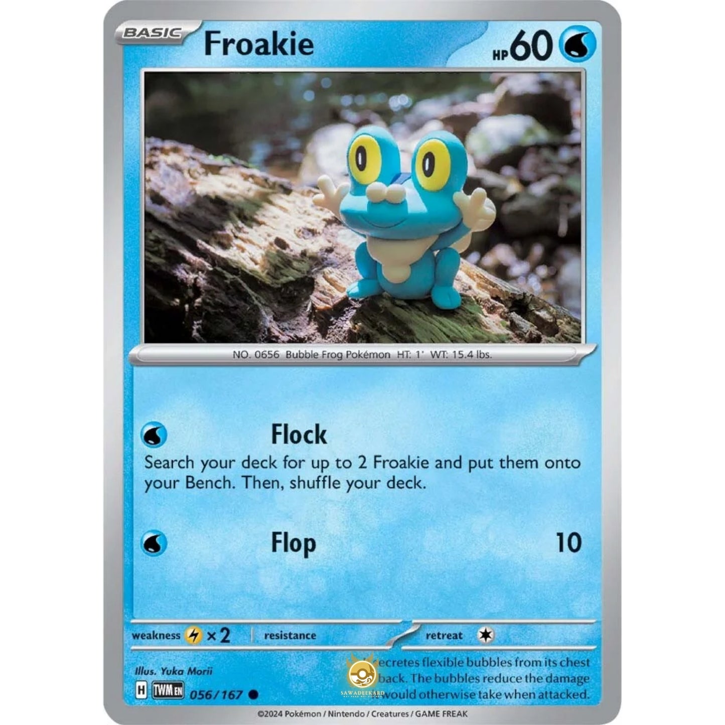 [ENG]	SV06	Twilight Masquerade:	056/167	Froakie	[Water]	[C - Common]	(Non-Foil)