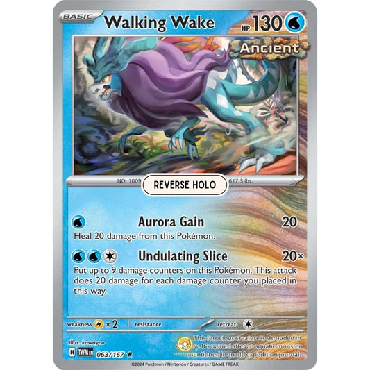 [ENG]	SV06	Twilight Masquerade:	063/167	Walking Wake	[Water]	[R - Rare]	(Reverse Holo)