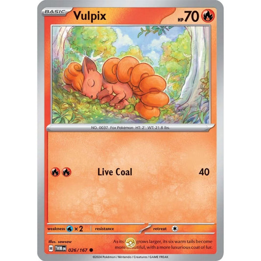 [ENG]	SV06	Twilight Masquerade:	026/167	Vulpix	[Fire]	[C - Common]	(Non-Foil)