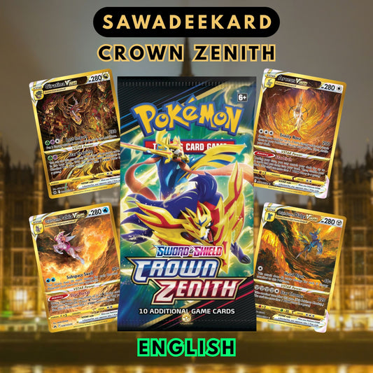 Pokemon TCG Sword and Shield Crown Zenith Booster Pack featuring Giratina VSTAR GG69, Mewtwo VSTAR GG44, Arceus VSTAR GG70, Dialga VSTAR GG68 and Palkia VSTAR GG67 chase cards