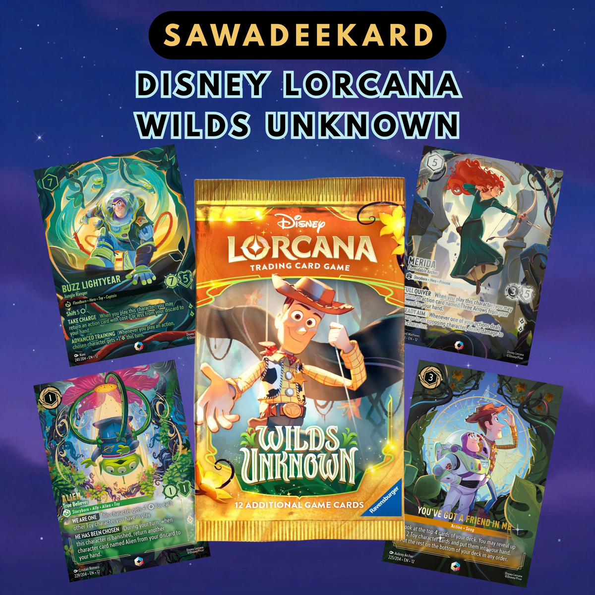 Disney Lorcana Wilds Unknown Buzz Lightyear Jungle Ranger Iconic chase card