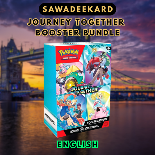 English Pokemon TCG Scarlet and Violet Journey Together Booster Bundle with 6 booster packs