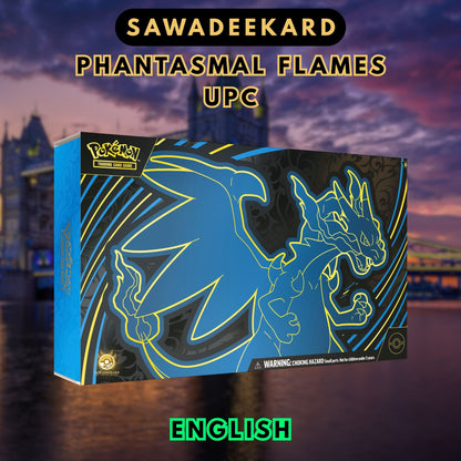 Pokemon TCG Mega Charizard X ex Ultra Premium Collection featuring 18 booster packs, Mega Charizard X ex promo card, Oricorio ex promo card, playmat, sleeves and deck box