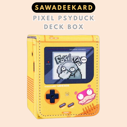 Pixel Psyduck Gameboy style Pokemon TCG deck box