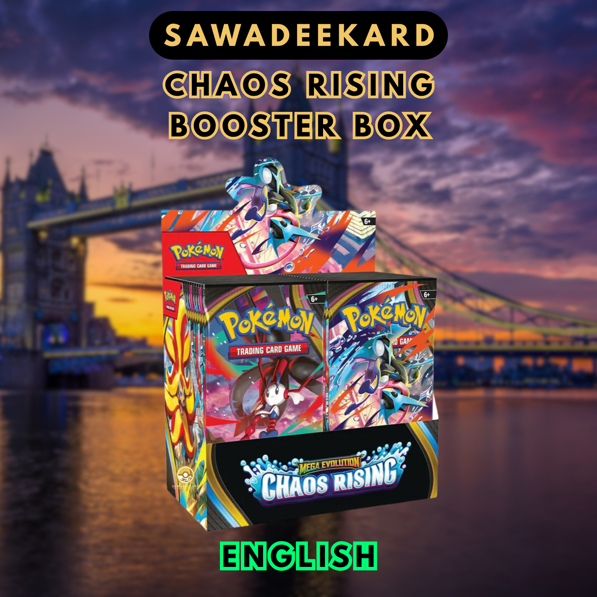 Pokmon TCG Chaos Rising Booster Box (36 Packs) | Confirmed Allocation Singapore Sawadeekard Pokmon TCG Chaos Rising Booster Box (36 Packs) | Confirmed Allocation Singapore Sawadeekard