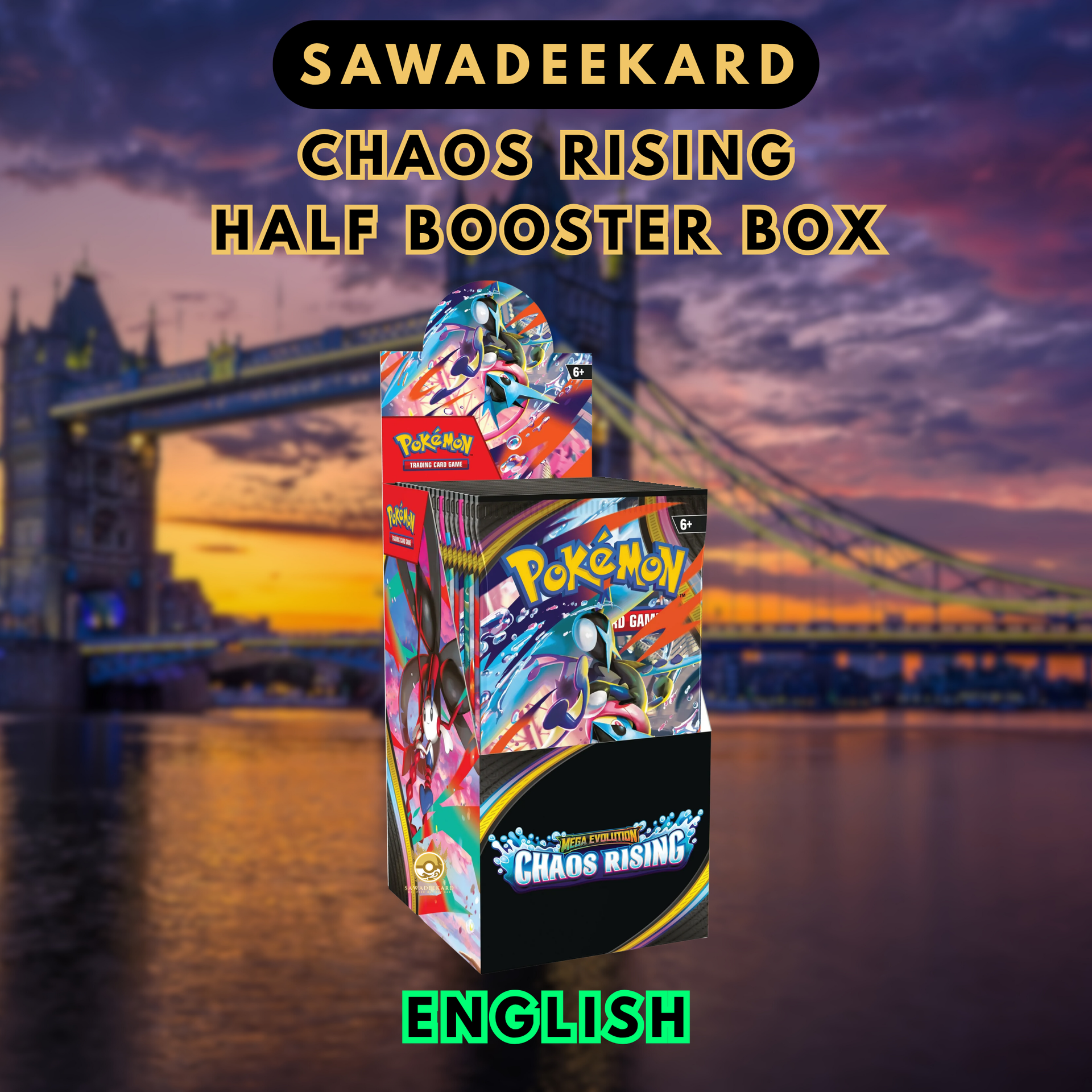 Pokémon TCG Chaos Rising Half Booster Box (18 Packs)