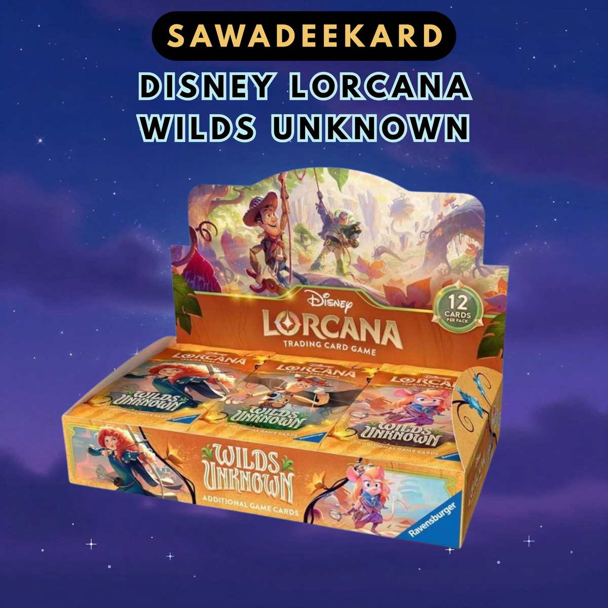 Disney Lorcana Wilds Unknown Booster Box | Set 12 – 24 Packs
