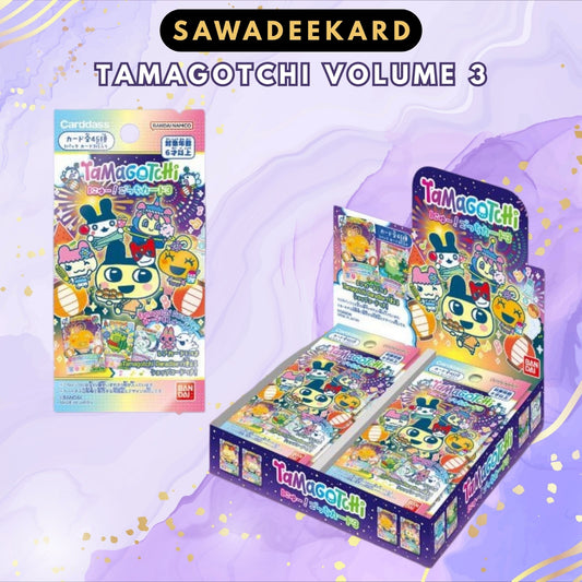 Tamagotchi New! Gotchi Card Vol. 3 booster box and pack by Bandai Japan